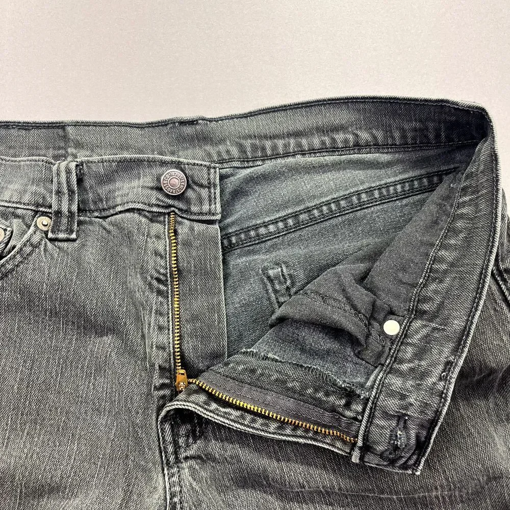 Levi's 511 Tag Sz 32x34 (Fits 31) Men's Black Narrow‎ Leg Jeans Lean Hip